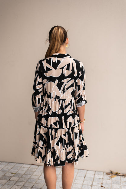 Interconnected Tiered Dress