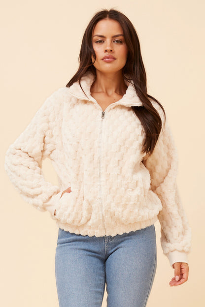 Plush Faux Fur Jacket
