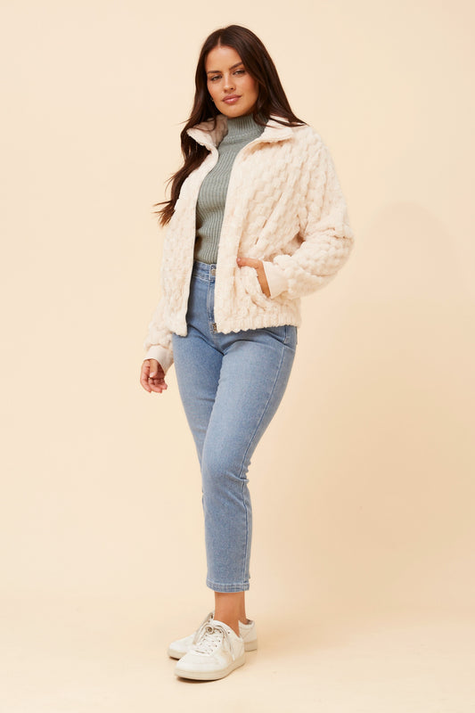 Plush Faux Fur Jacket