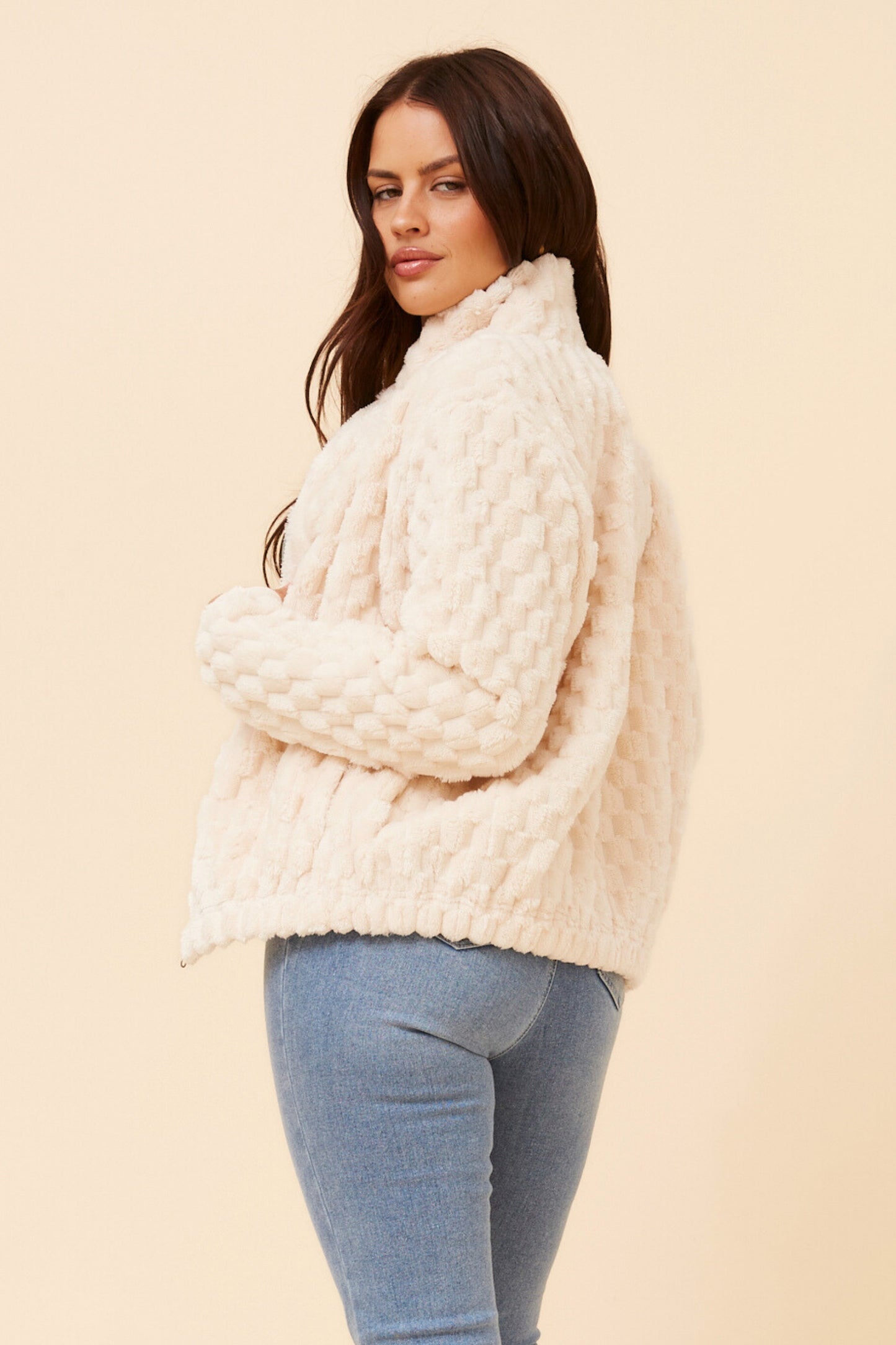 Plush Faux Fur Jacket