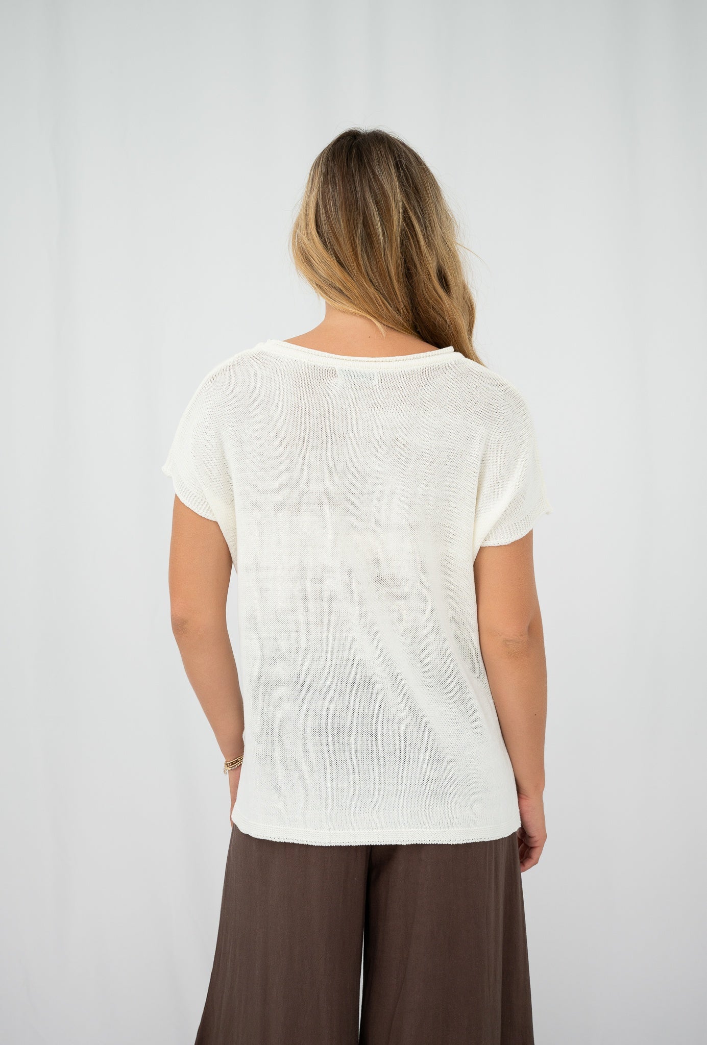 Relaxed Cotton Short Sleeve Top