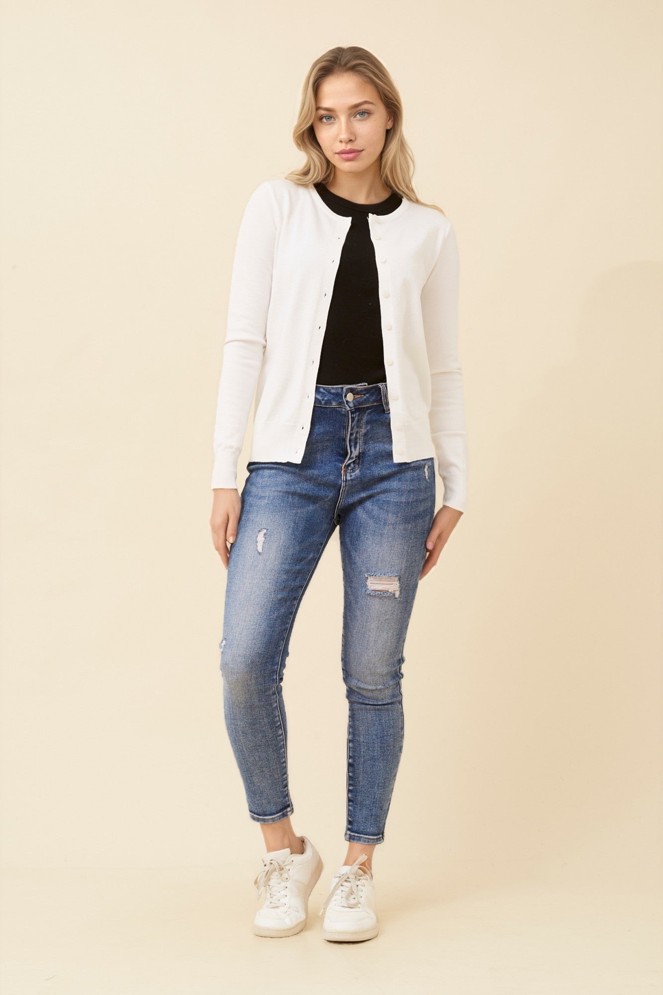 Classic Button-Up Knitted Cardigan