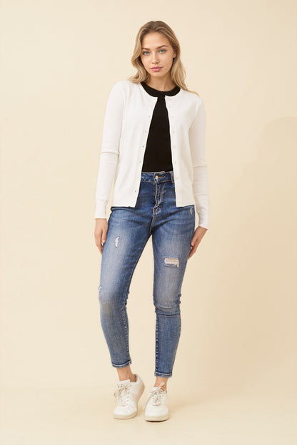 Classic Button-Up Knitted Cardigan