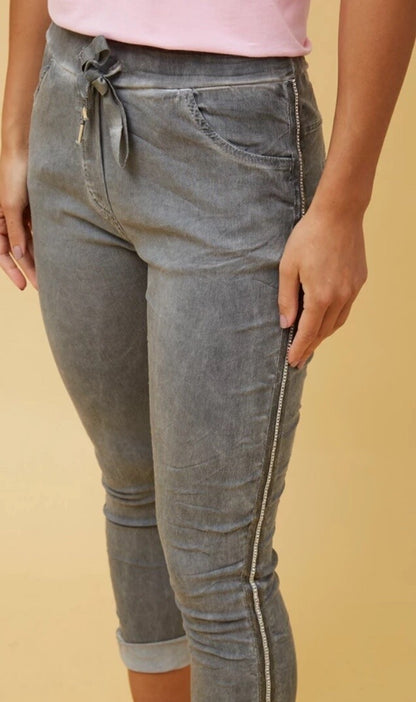 Diamante Crinkle Italian Pants