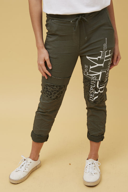 Graphic Print Italian Pants