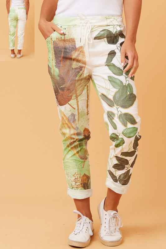 Jungle Vines Italian 7/8 Pants