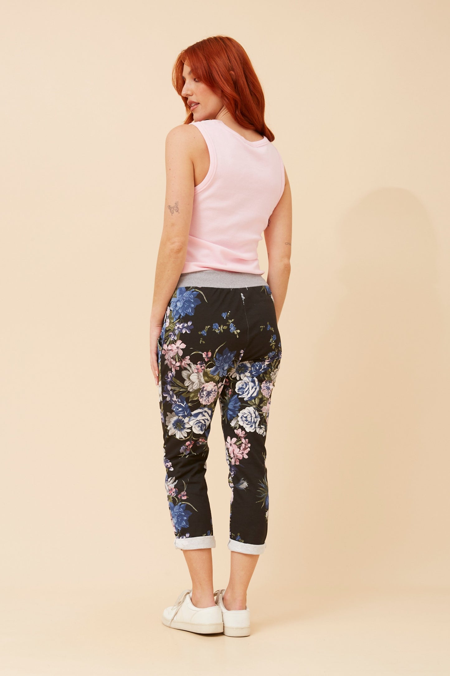 Midnight Bloom Italian 7/8 Pants