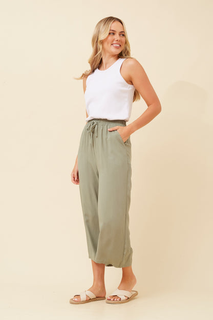 Wide 7/8 Pants
