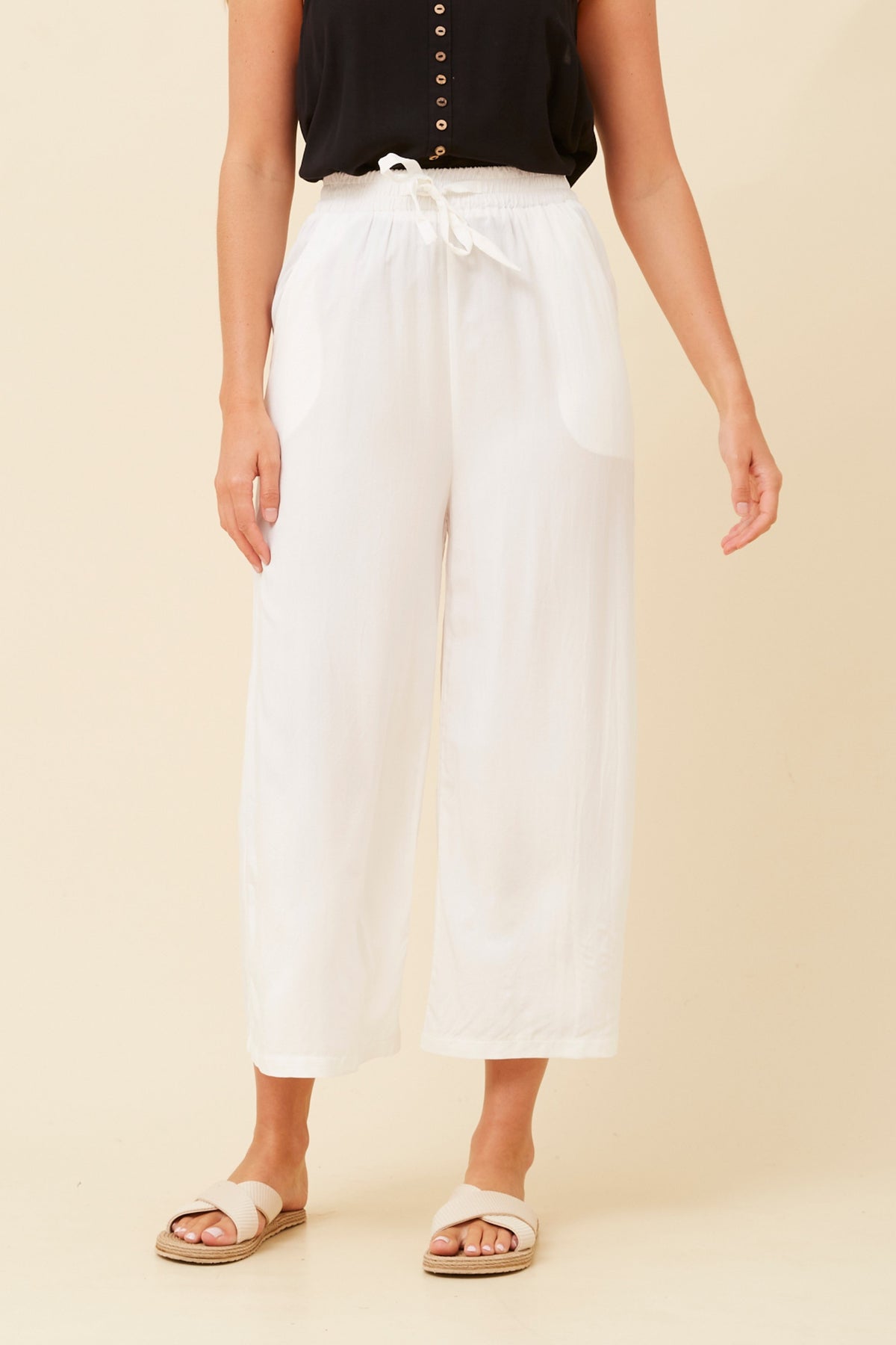 Wide 7/8 Pants