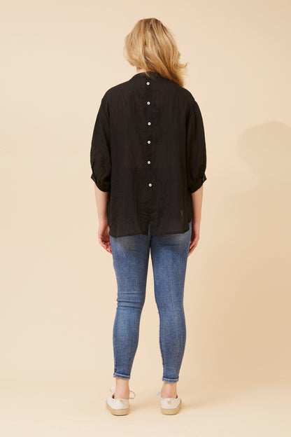 Classic Button Back Oversized Shirt