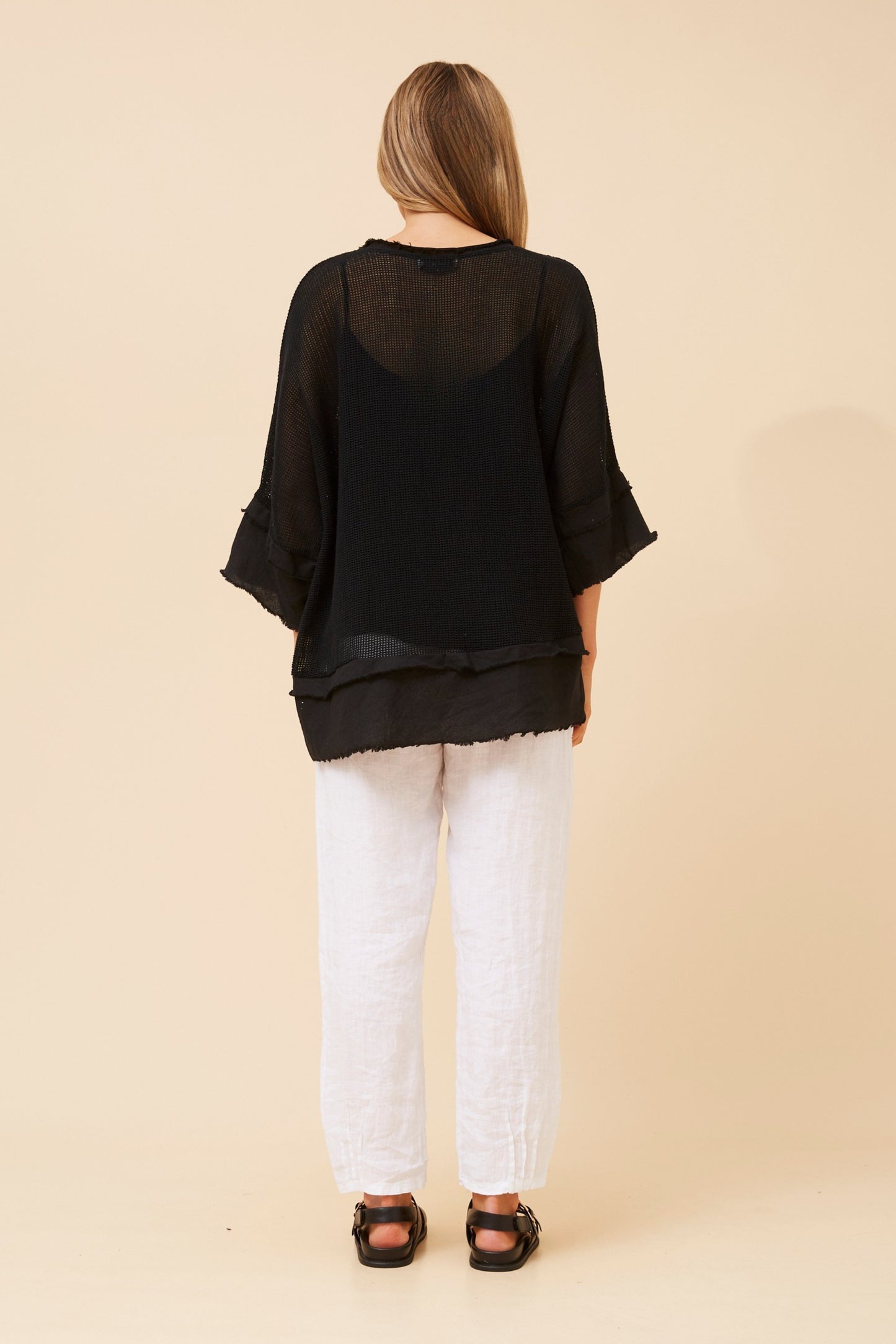 Mesh Italian Top with Cami