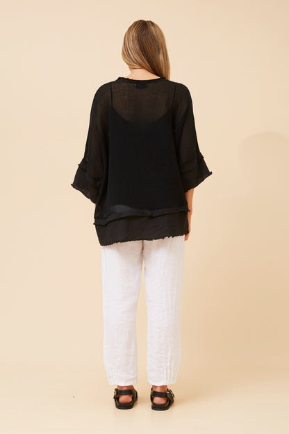 Mesh Italian Top with Cami