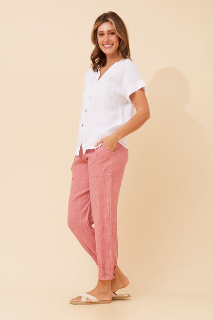 Button Down Italian Cotton Blouse - NEW!