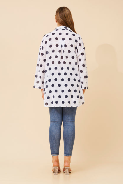 Polka Dot Cotton Shirt