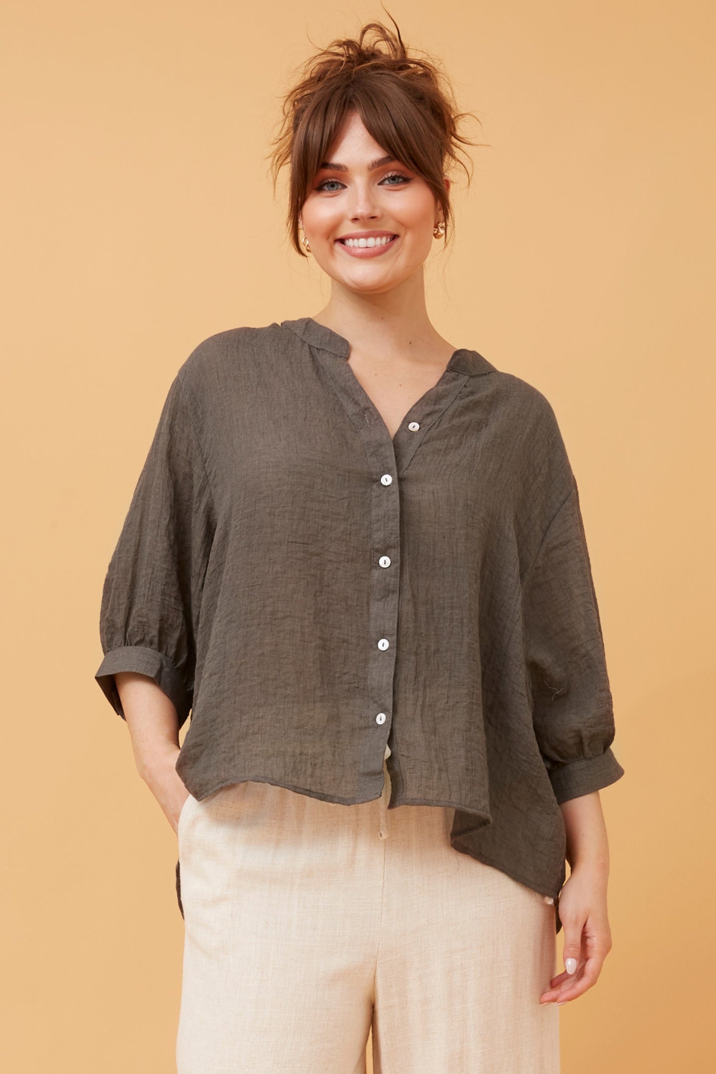 Classic Button Back Shirt - NEW!
