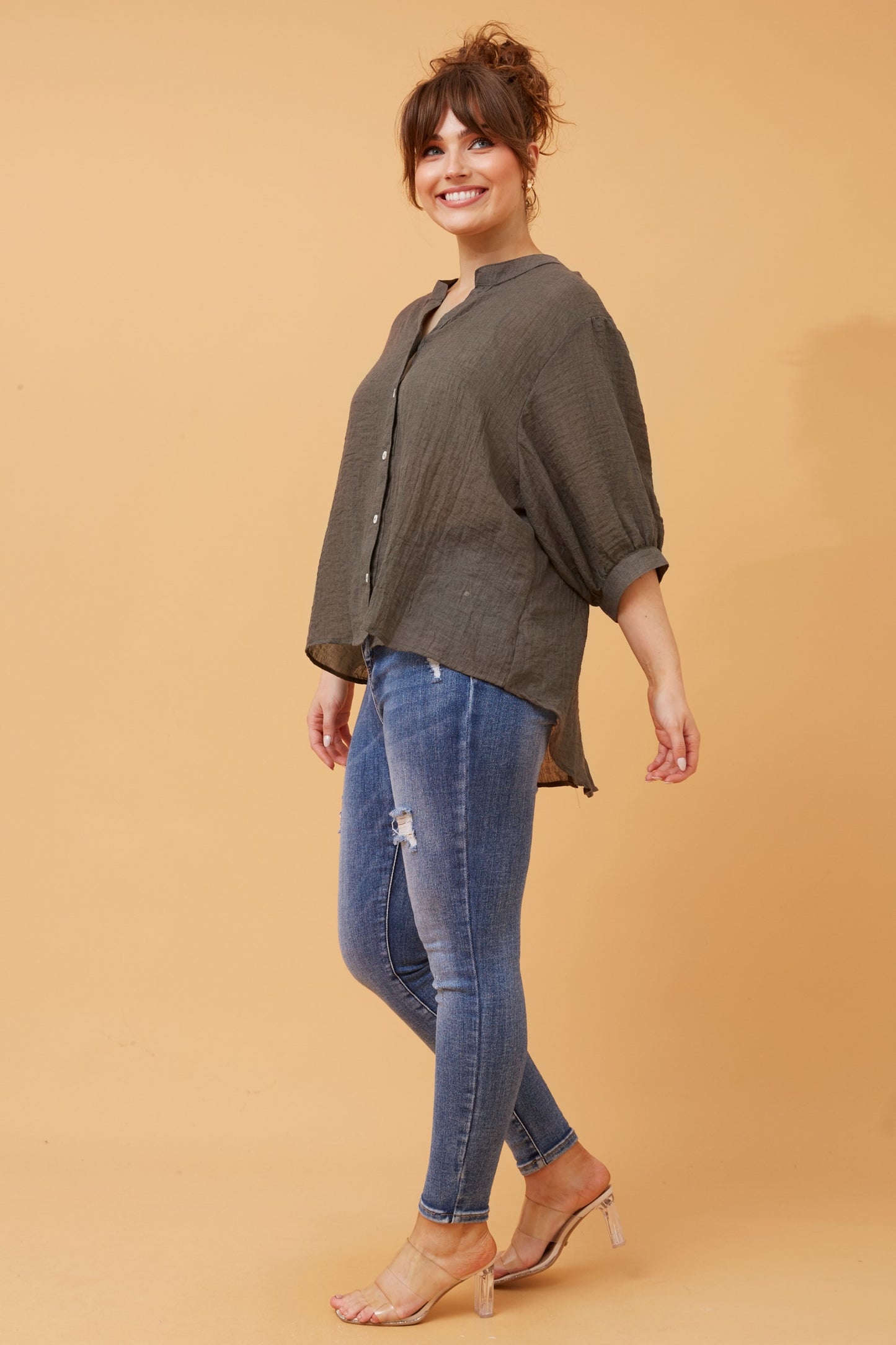 Classic Button Back Shirt - NEW!