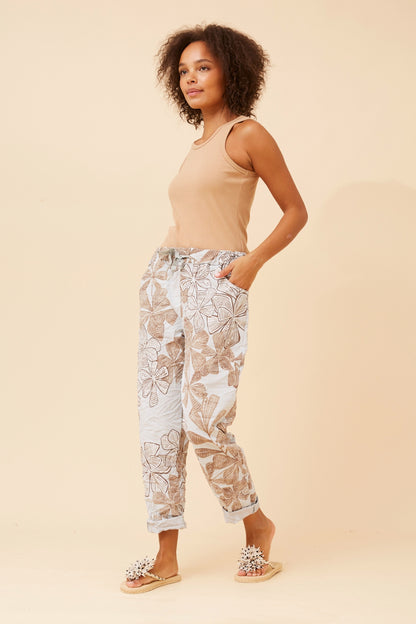 Fossilised Bloom Italian 7/8 Pants