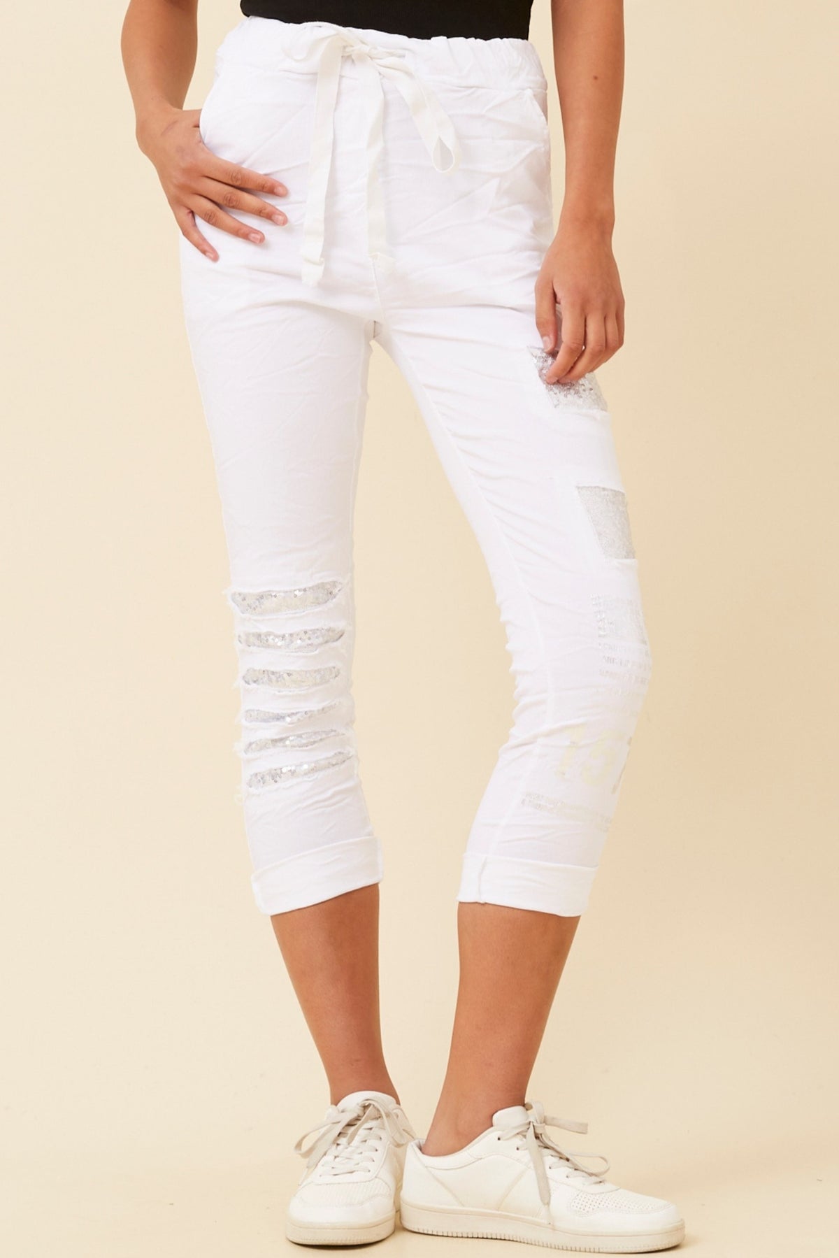 Philosophical Sequin Italian Cotton Pants