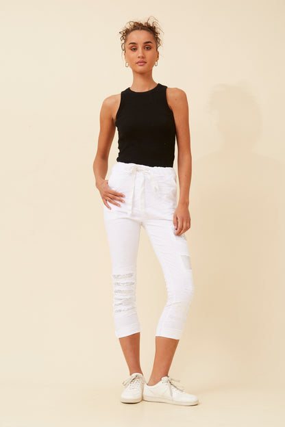 Philosophical Sequin Italian Cotton Pants