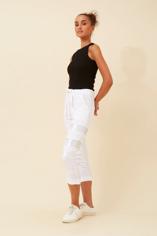 Philosophical Sequin Italian Cotton Pants