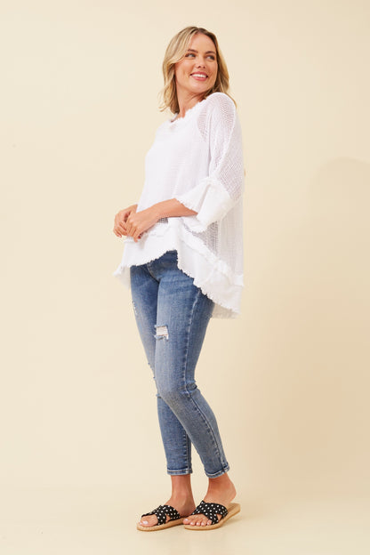 Mesh Italian Top with Cami