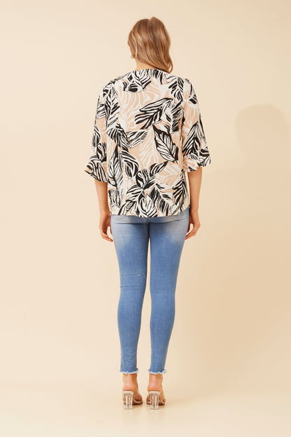 Fern Leaves 2 Button Top