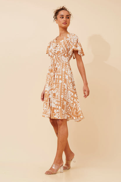 Garden Lattice Fit N Flare Dress