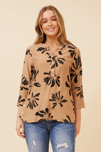 Toffee Bloom Shirt