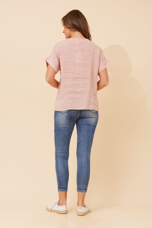 Button Down Italian Cotton Blouse - NEW!