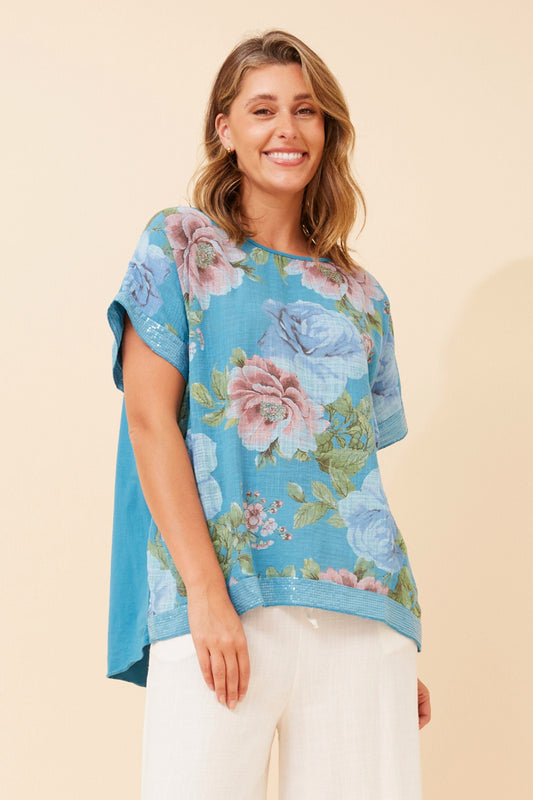 Roses & Sequins Italian Cotton Shirt