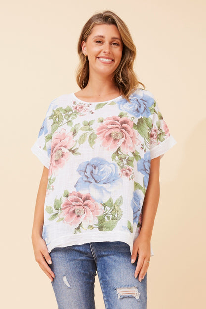 Roses & Sequins Italian Cotton Shirt